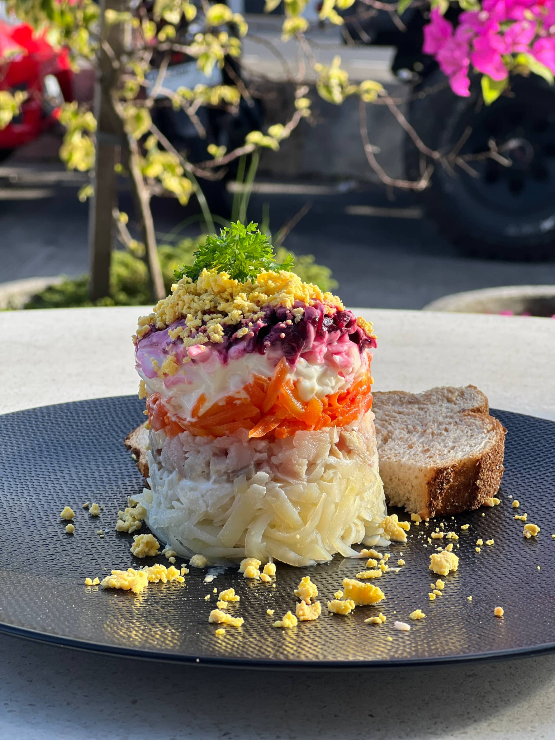Herring under a fur coat salad
