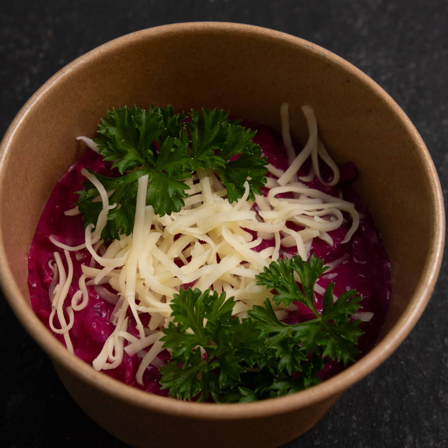 Cheesy beet salad