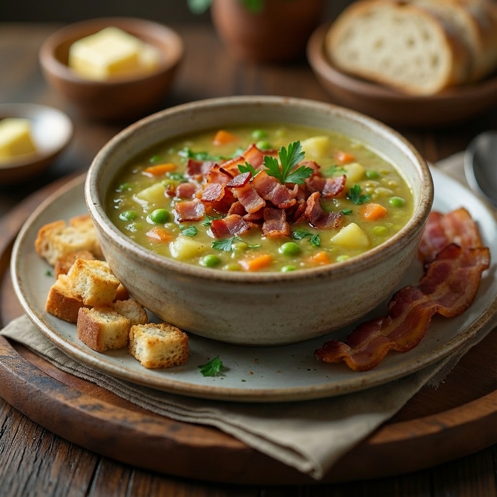 Гороховый суп с беконом