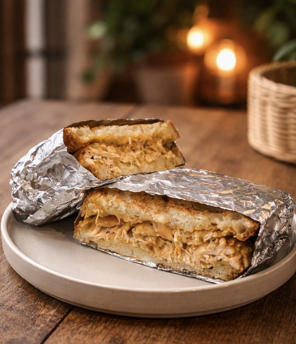 Pulled bbq chicken sandwich