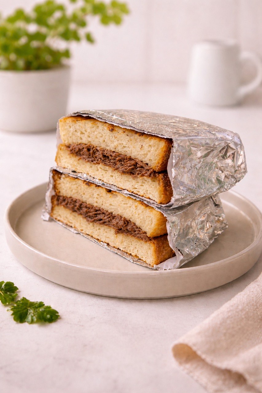 Pulled  beef bbq  sandwich