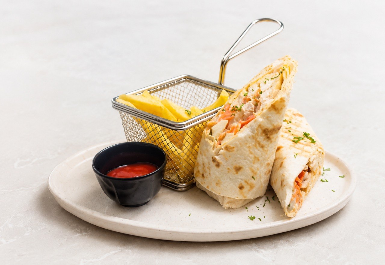 Combo chicken shawarma