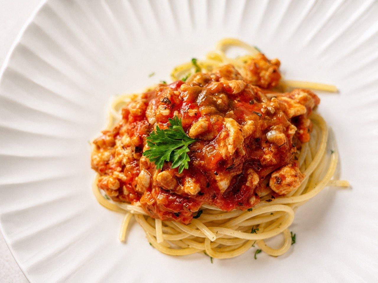 Spaghetti Chicken Bolognese